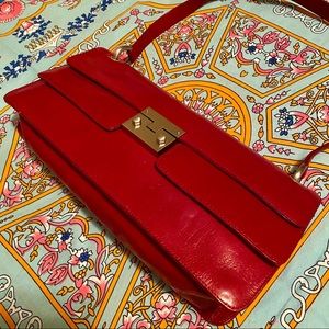 Crimson Red Leather Bag by HOBO International